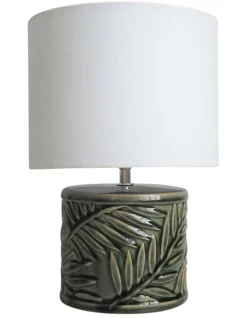 Buy 🥰 Oriel Lighting Kai Ceramic Table Lamp Green ✨