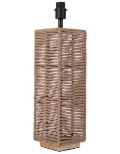 Cheapest 😀 Oriel Lighting Halyard Rope Table Lamp Base Natural 🔔