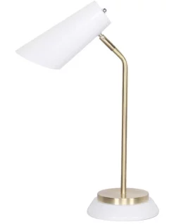 Brand new π Sarantino Brass Finish Table Lamp White π
