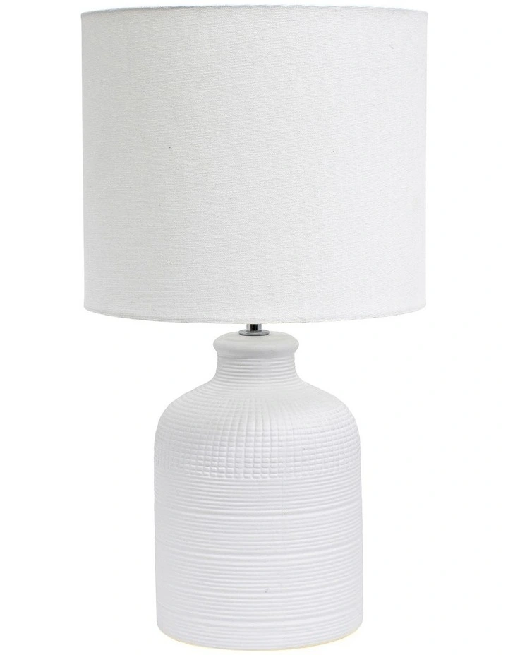 Outlet π₯ Salt&pepper Lennon Table Lamp 26x46.5cm In White π