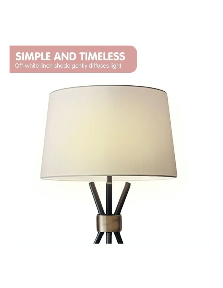 Best Sale ???? Sarantino Metal Tripod Table Lamp With Antique Brass Accent ???? 4 Best Sale ???? Sarantino Metal Tripod Table Lamp With Antique Brass Accent ???? - Image 4