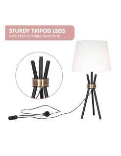 Best Sale ???? Sarantino Metal Tripod Table Lamp With Antique Brass Accent ???? 10 Best Sale ???? Sarantino Metal Tripod Table Lamp With Antique Brass Accent ???? -Oriel Lighting - shop unnamed file 640