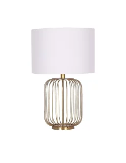 Top 10 🔔 Sarantino Table Lamp Rose Gold Finish With White Linen Shade ❤️