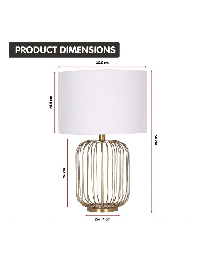 Top 10 π Sarantino Table Lamp Rose Gold Finish With White Linen Shade β€οΈ - Image 2