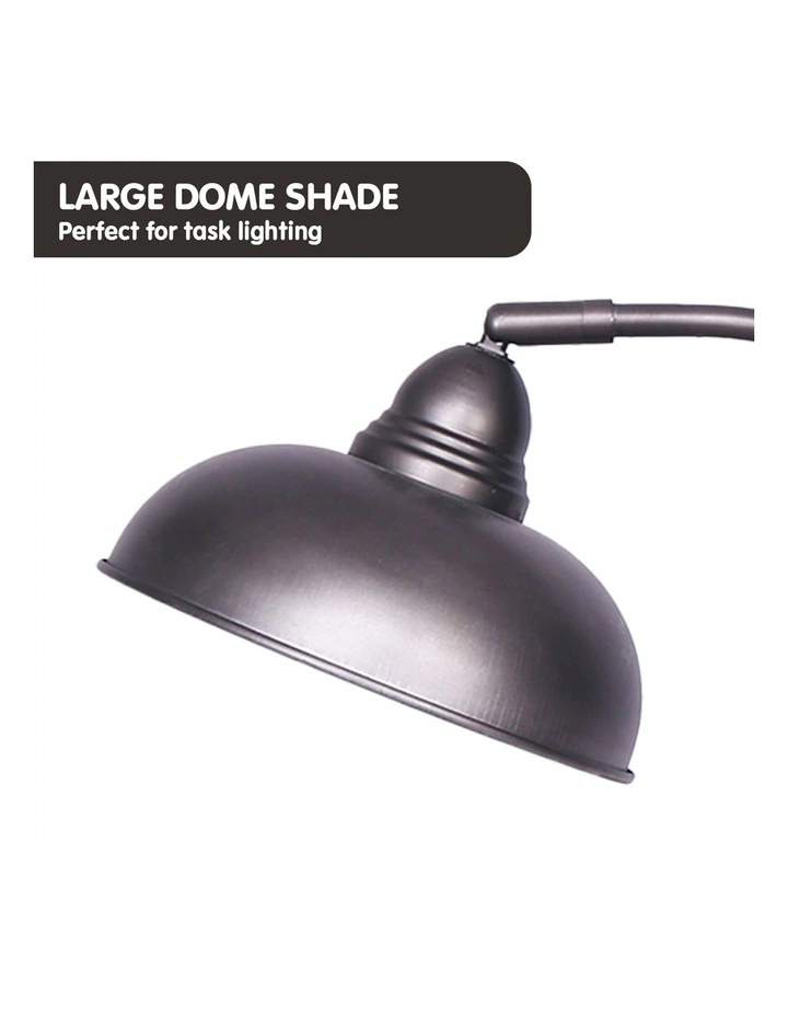 Deals π Sarantino Industrial Chic Adjustable Angle Desk Lamp Dark Grey π - Image 4