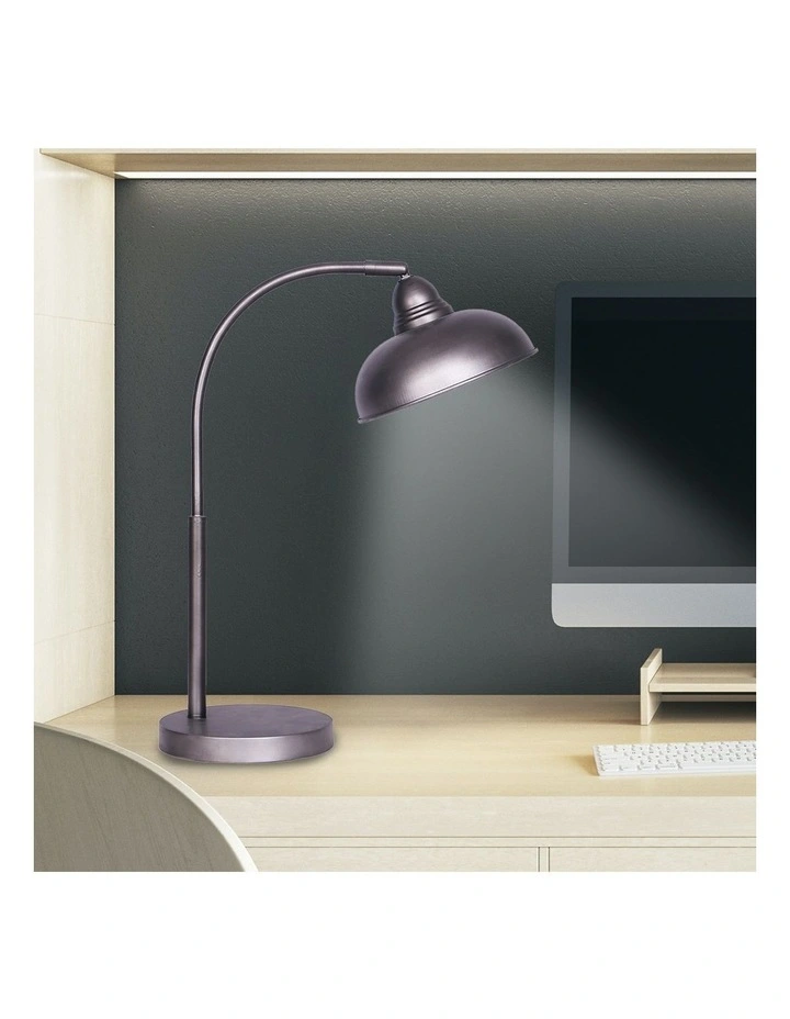 Deals π Sarantino Industrial Chic Adjustable Angle Desk Lamp Dark Grey π - Image 6
