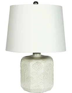 Budget 👍 Oriel Lighting Bikki Complete Table Lamp Antique White ⌛
