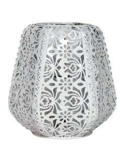 Hot Sale ⌛ Oriel Lighting Lace Floral Metal Table Lamp White ❤️