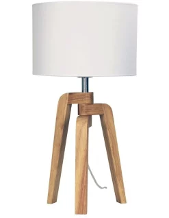Outlet 🧨 Oriel Lighting Lund Scandinavian-Style Table Lamp 🌟