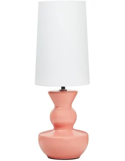 Best Sale 🛒 Beau & Bonnie Adele Ceramic Table Lamp 48x17x17cm In Pink 👍