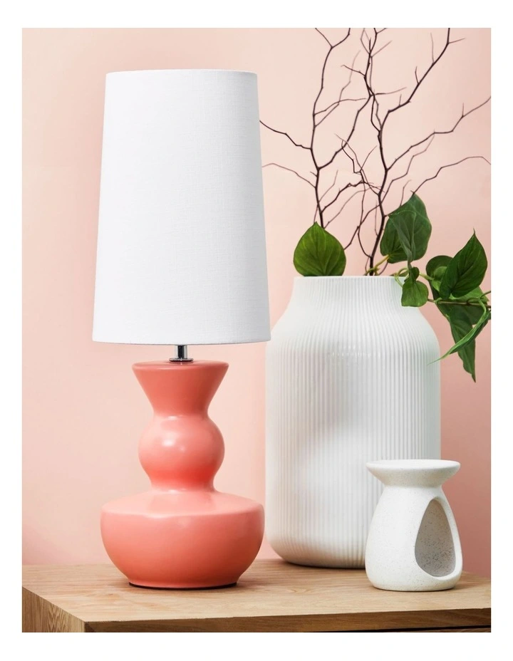 Best Sale ???? Beau & Bonnie Adele Ceramic Table Lamp 48x17x17cm In Pink ???? 2 Best Sale ???? Beau & Bonnie Adele Ceramic Table Lamp 48x17x17cm In Pink ???? - Image 2