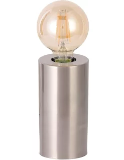 Hot Sale 🤩 Lexi Lighting Marlo Touch Table Lamp Satin Chrome LED Globe Included 🥰