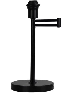 Best deal 🤩 Oriel Lighting Kingston Swing Arm Table Lamp Base Only Black 👍