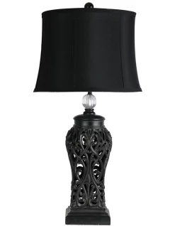 Budget 🎁 Oriel Lighting Dorne Classic Table Lamp Antique Black 🧨